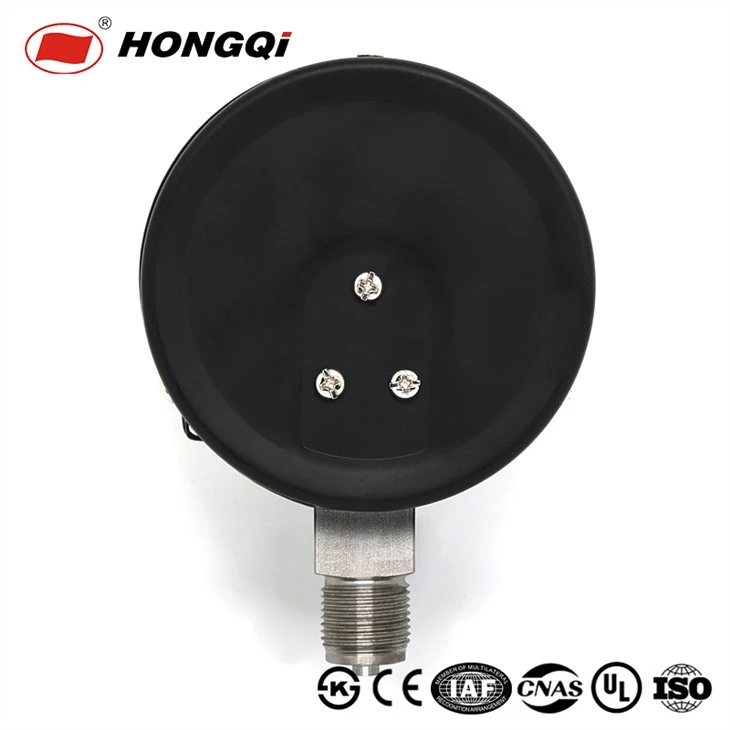100/150mm Lower/Back Mount Steel Case Ammonia Manometer M20*1.5,G1/2'',1/2'' NPT ±1.6/2.5% Accuracy