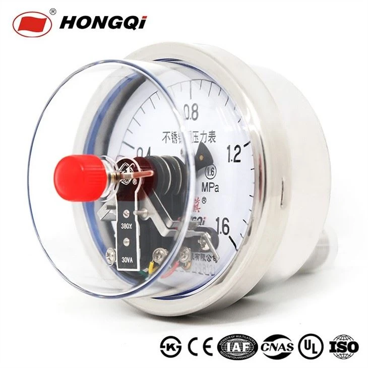 100mm Electric Contact Pressure Gauge With Full Stainless Steel