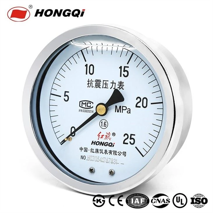 4inch Shockproof Pressure Gauge Filled With Silicic Oil