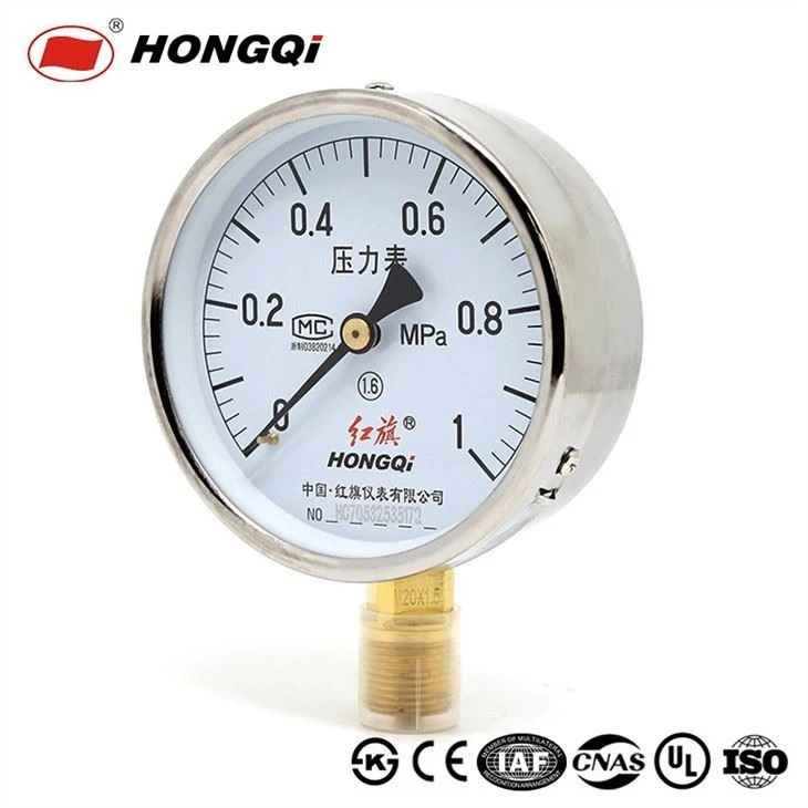 Dia 100mm Ecnomical Manometer Pressure Gauge With Chrome Plated Steel Case